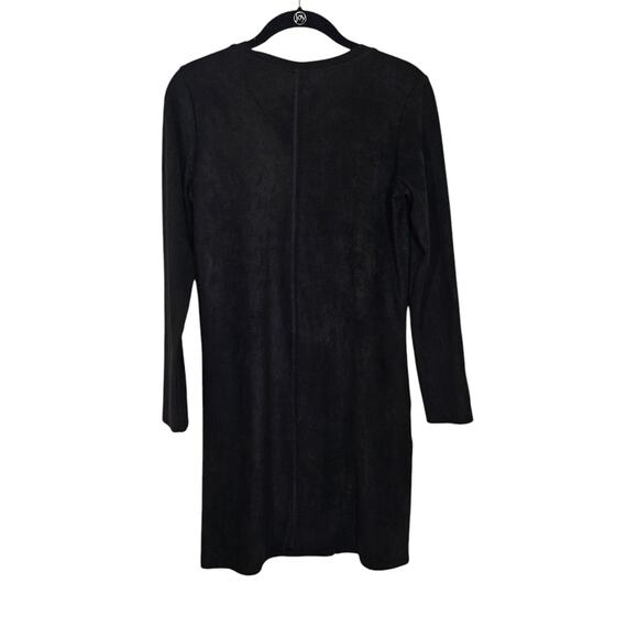 JOH Aurora Black Long Sleeve Suede Dress - Picture 6 of 12